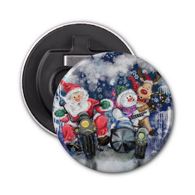 Christmas Bottle Opener with Happy Friends (Front)