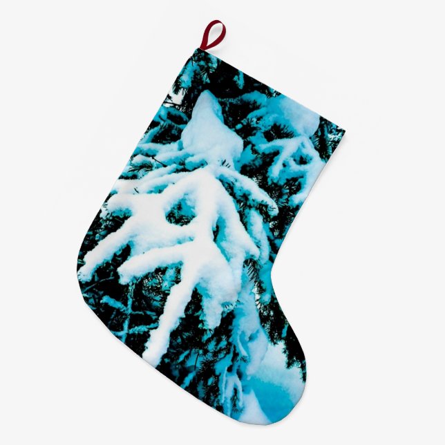 Christmas Bough Stocking 2 (Front (Hanging))