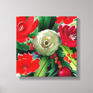 Christmas Bouquet Canvas Print