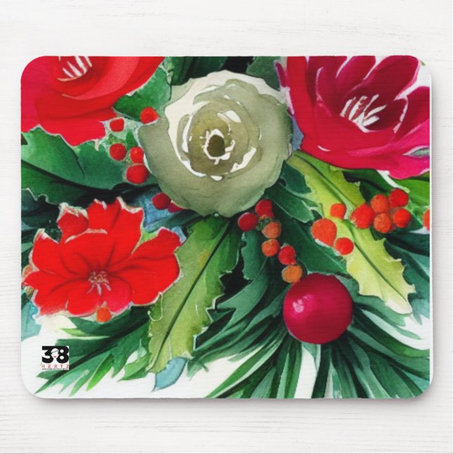 Christmas Bouquet Mouse Pad (Front)