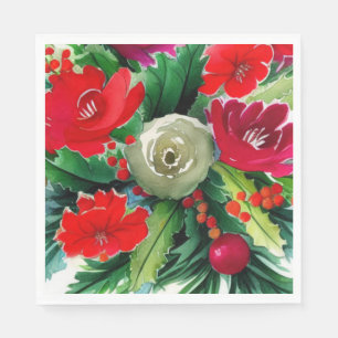 Christmas Bouquet Napkin