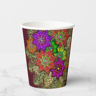Christmas Bouquet Paper Cups