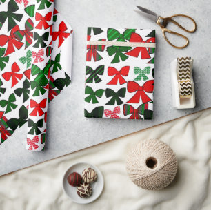 Christmas bow Christmas wrapping paper