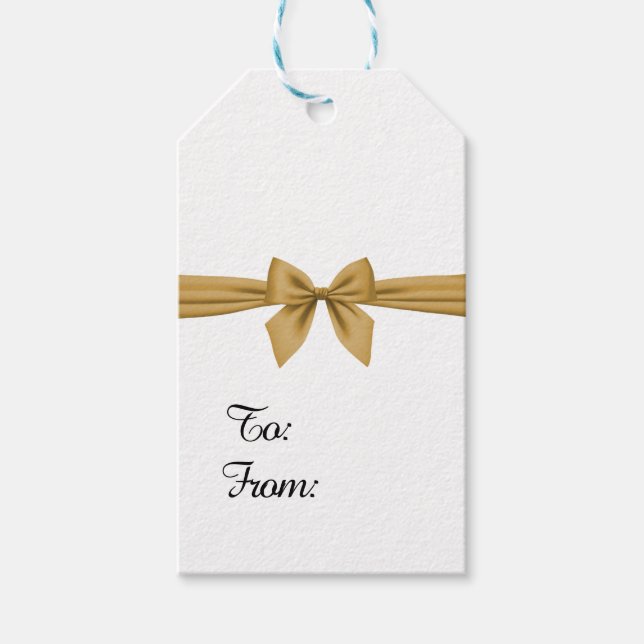 Christmas bow  gift tags (Front)