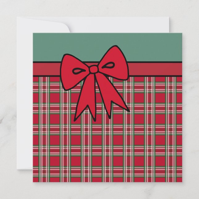 Christmas Bow Invitations (Front)