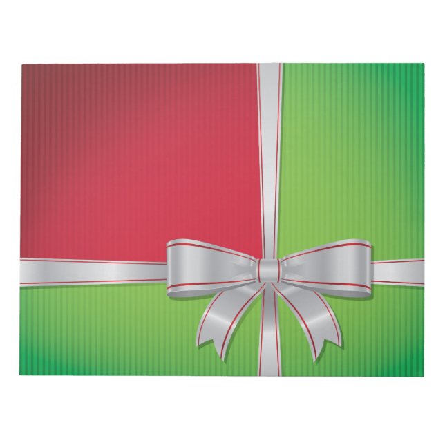 Christmas bow notepad (Front)
