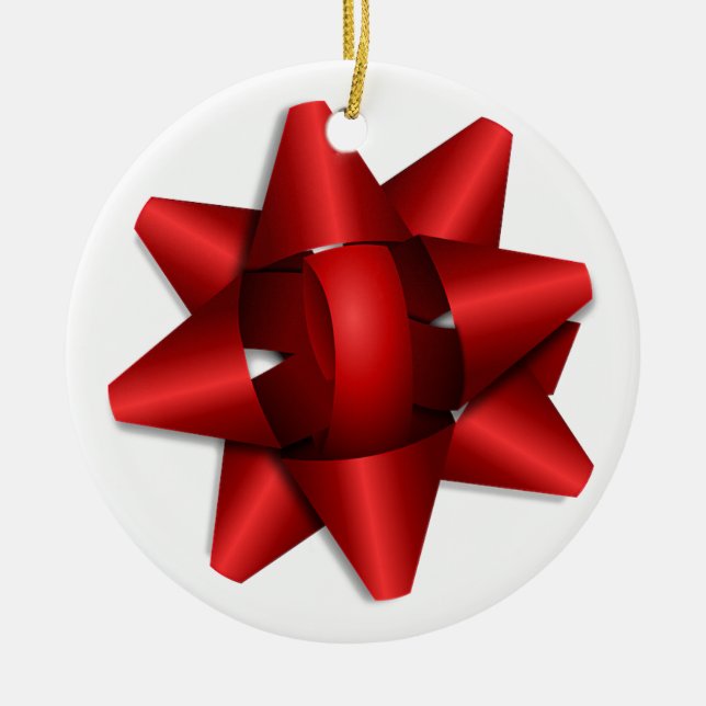Christmas Bow Ornament (Front)