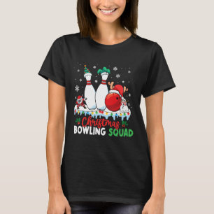Christmas Bowling Squad Dabbing Santa Funny Christ T-Shirt
