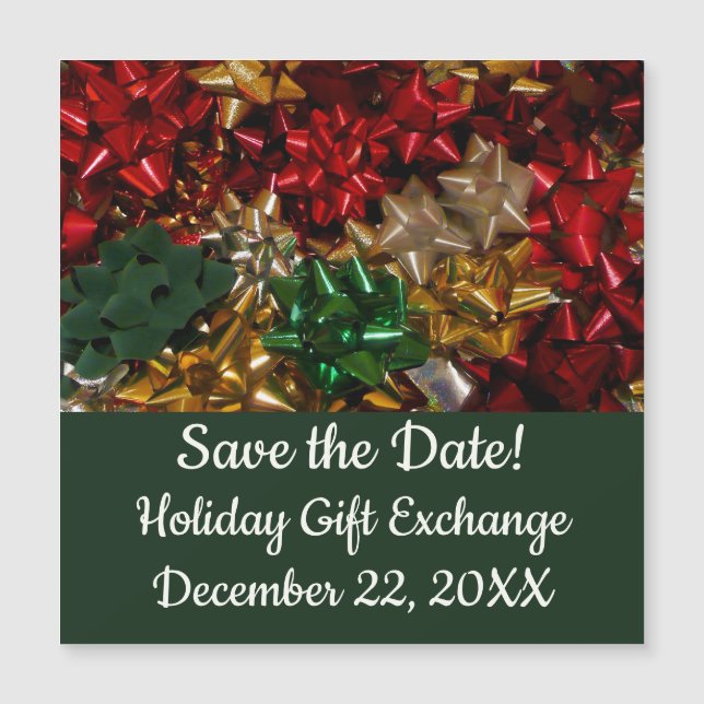 Christmas Bows Colourful Festive Holiday (Front)