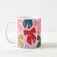 Christmas Bows Coquette Pink