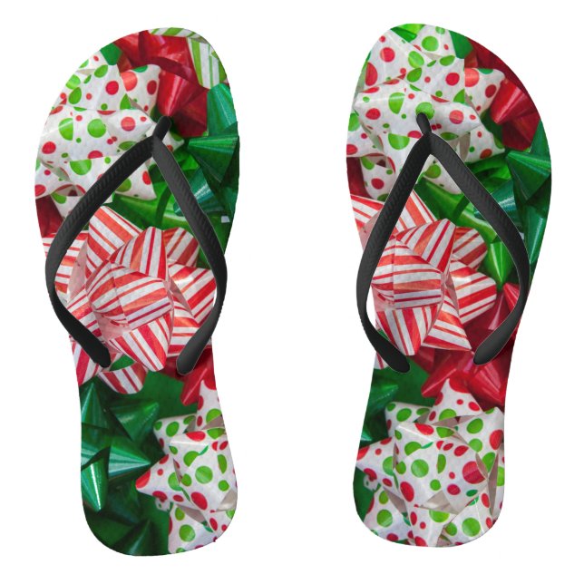 Christmas bows jandals (Footbed)