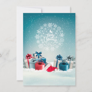 Christmas Box Thank You Card