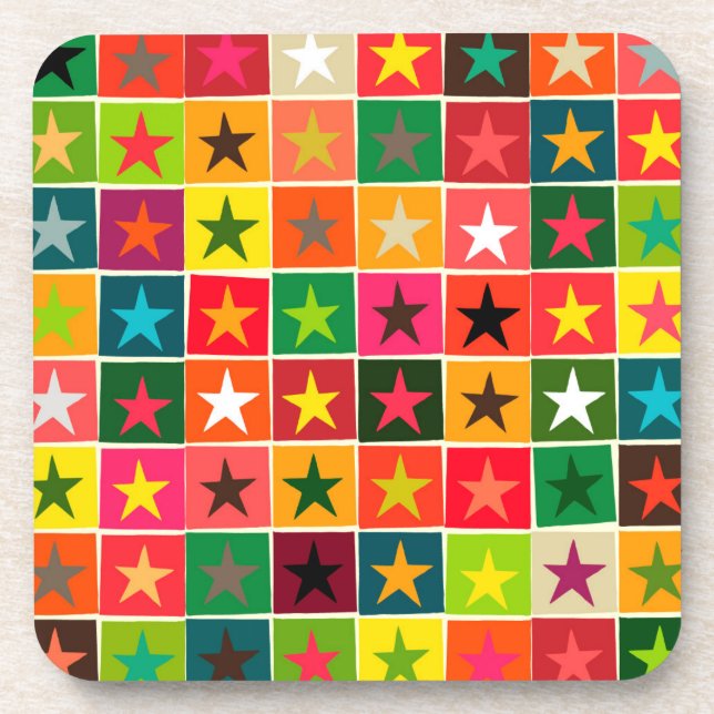 christmas boxed stars coaster (Front)