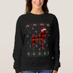Christmas Boxer Dog Santa Hat Ugly Xmas Sweater
