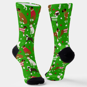 Christmas Boxer Dog Socks