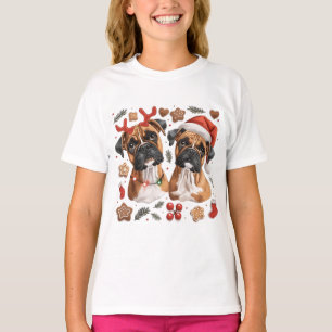 Christmas Boxer Dogs T-Shirt