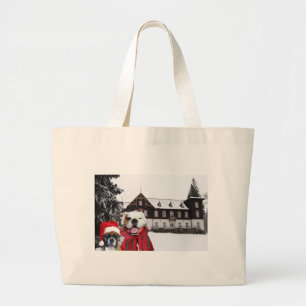 Christmas Boxer Dogs tote bag