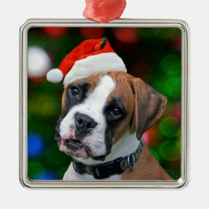 Christmas Boxer Metal Tree Decoration