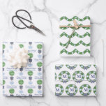 Christmas Boxwood Topiary Ginger Jar Ornaments Wrapping Paper Sheet<br><div class="desc">Watercolor Boxwood Topiary adorned with blue and white Ginger Jar patterned ornaments wrapping paper designs (3 different designs). The elements were handpainted by me in watercolors onto 100% cotton paper then scanned into digital form and arranged into a repeating pattern. Each design is also available as gift wrap on a...</div>