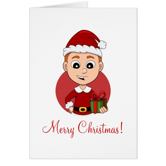 Christmas boy cartoon (Front)