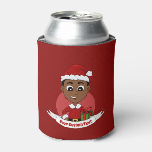 Christmas boy cartoon can cooler