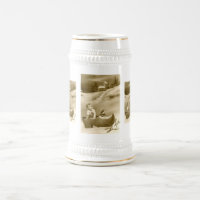 Christmas boy, clog and mistletoe