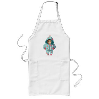 Christmas Boy Face Personalized  Long Apron