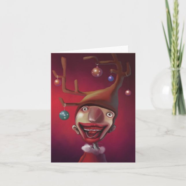 Christmas boy holiday card (Front)