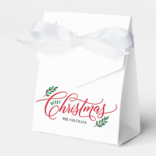 Christmas Branches Holiday Party Favour Boxes