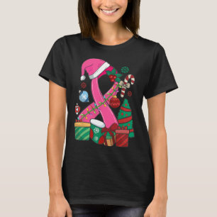 Christmas Breast Cancer Pink Ribbon Breast Cancer T-Shirt