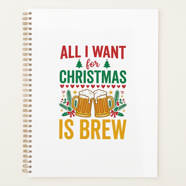Christmas Brew Holiday Drink Design Planner (Front)