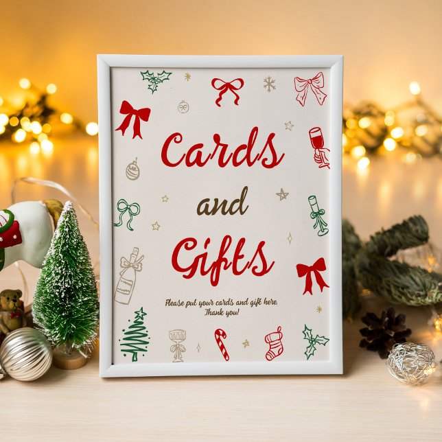 Christmas Bridal Shower Cards and Gifts Poster (Creator Uploaded)