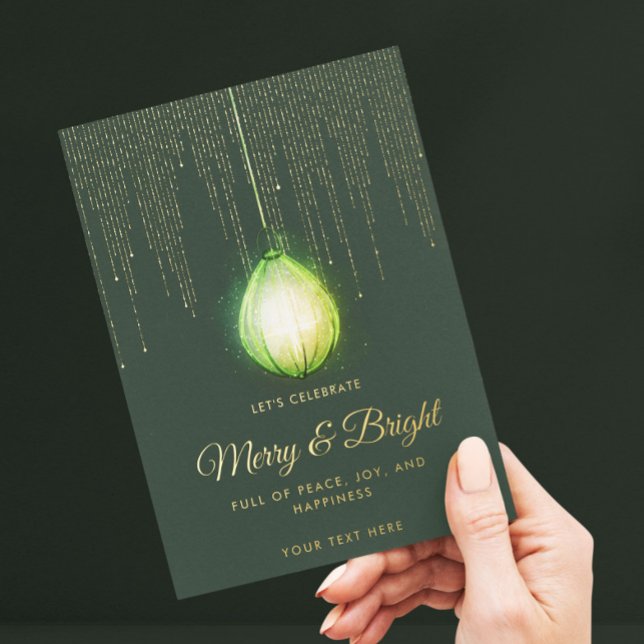 CHRISTMAS BRIDAL SHOWER COUPLE DINNER WEDDINGPARTY FOIL INVITATION POSTCARD (Creator Uploaded)