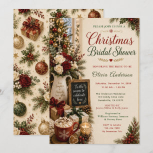 Christmas Bridal Shower Invitation