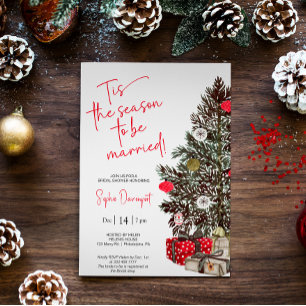 Christmas Bridal Shower Invitation