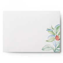 Christmas Bridal Shower Invitation Envelopes