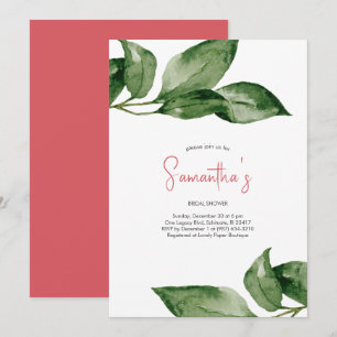 Christmas Bridal Shower Invitations