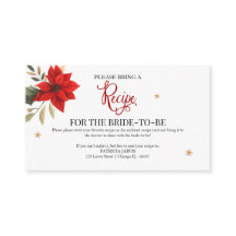 Christmas Bridal Shower Recipe Request 