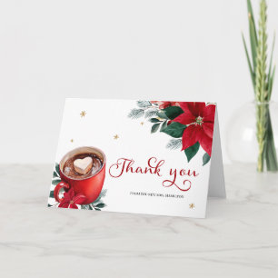 Christmas Bridal Shower Thank You Card