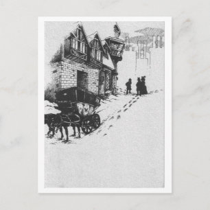 Christmas Bride Holiday Postcard