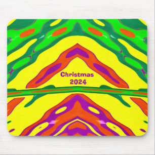 ~ CHRISTMAS ~ bright fractal ~ 2024 Mouse Pad