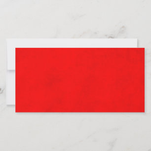 Christmas Bright Red Colour Parchment Paper Blank Holiday Card