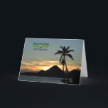 Christmas, British Virgin Islands,  Card<br><div class="desc">Merry Christmas,  holiday design,  British Virgin Islands tropical landscape.</div>