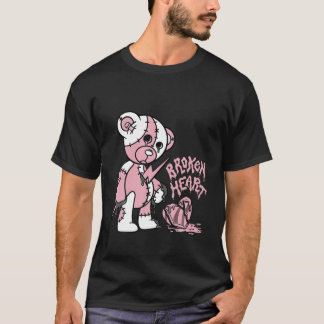 Christmas Broken Heart Match 1 High OG Bubble Gum T-Shirt