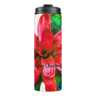 Christmas Bromeliad Thermal Tumbler