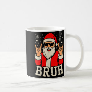 Christmas Bruh Meme Funny Santa Claus Teen Boys Ki Coffee Mug