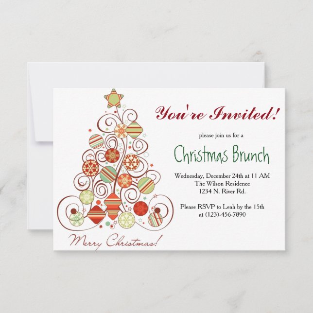 Christmas Brunch Invitation (Front)