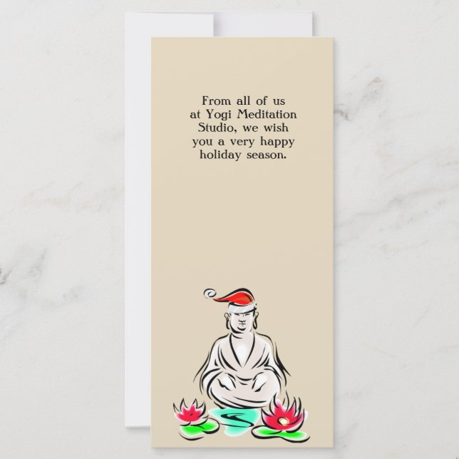 Christmas Buddha drawing (Front)