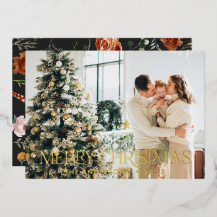 Christmas budget botanical elegant stag floral  fo