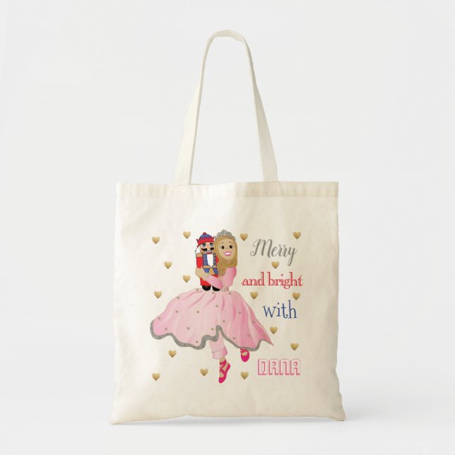 Christmas Budget Tote Bag Nutcracker Ballet (Front)